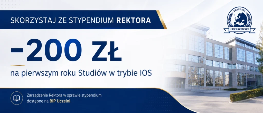 Stypendium Rektora – czesne 200 zł taniej na pierwszym roku studiów w trybie IOS